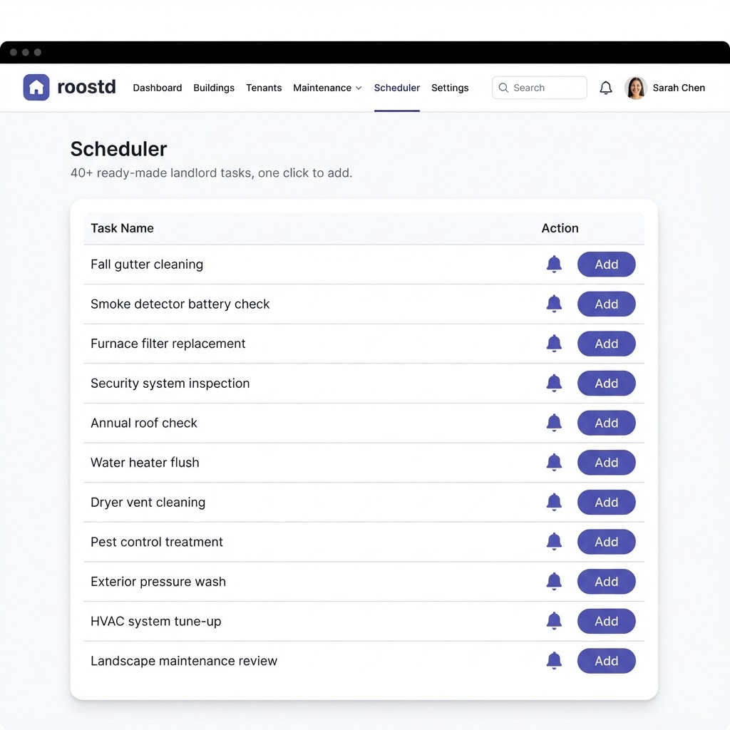 Scheduler & calendar